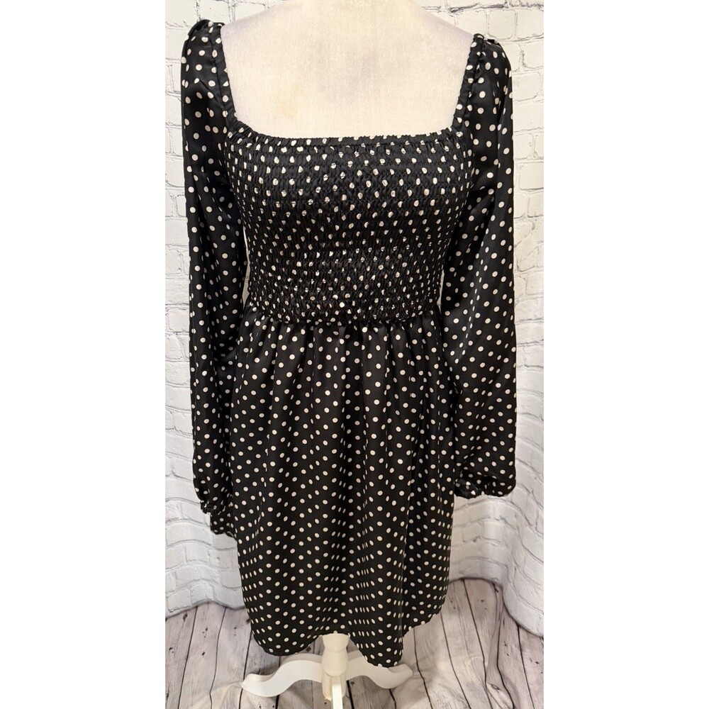 Gap Kids Girls Polkadot Print Long Sleeve Fit & Flare Size XXL 14-16